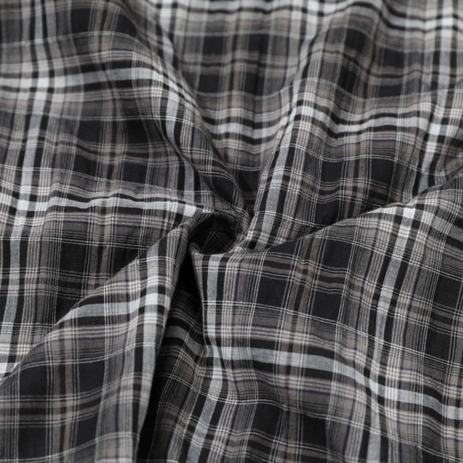 Plaid Hooded Cotton Shirt