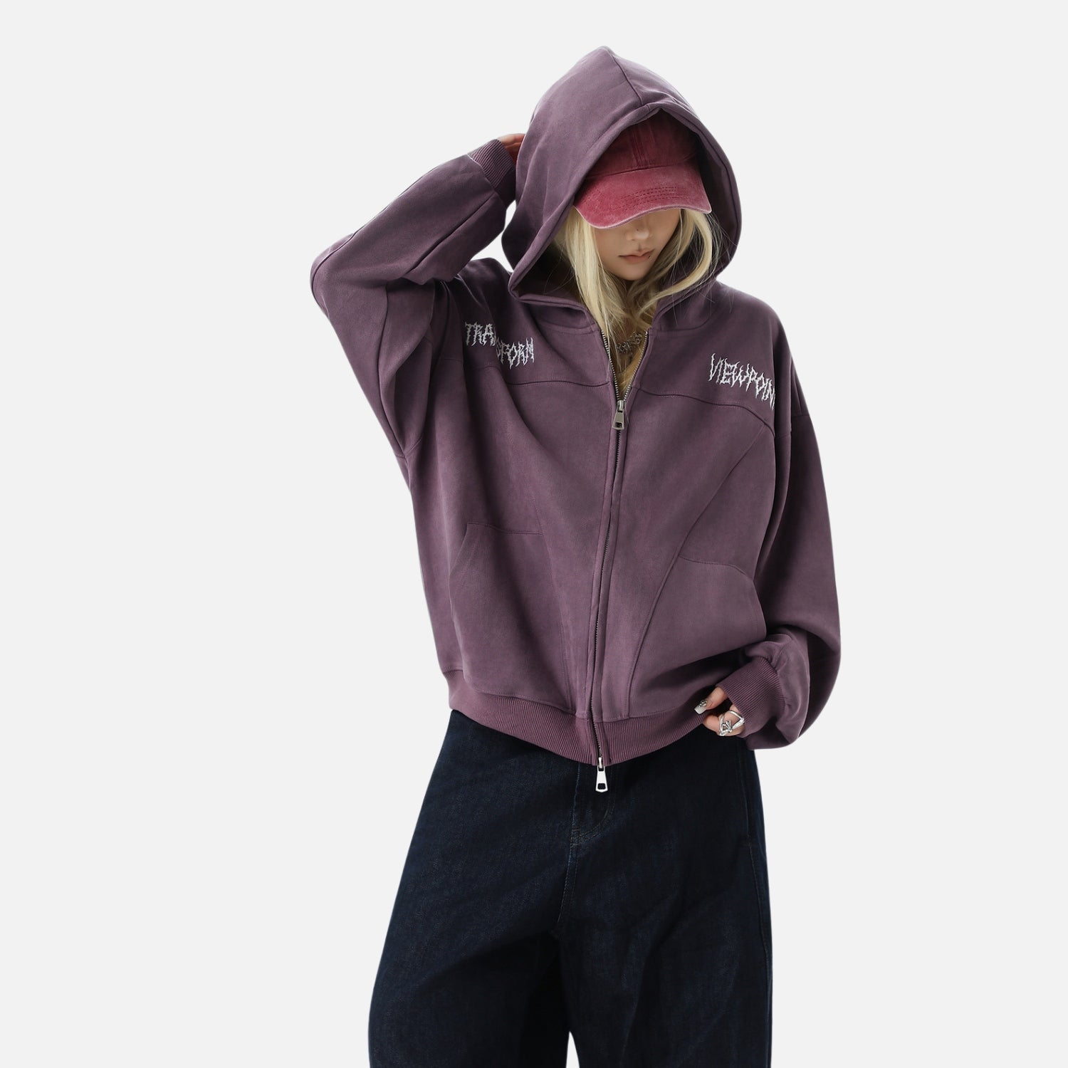 Retro Suede Hoodie Jacket