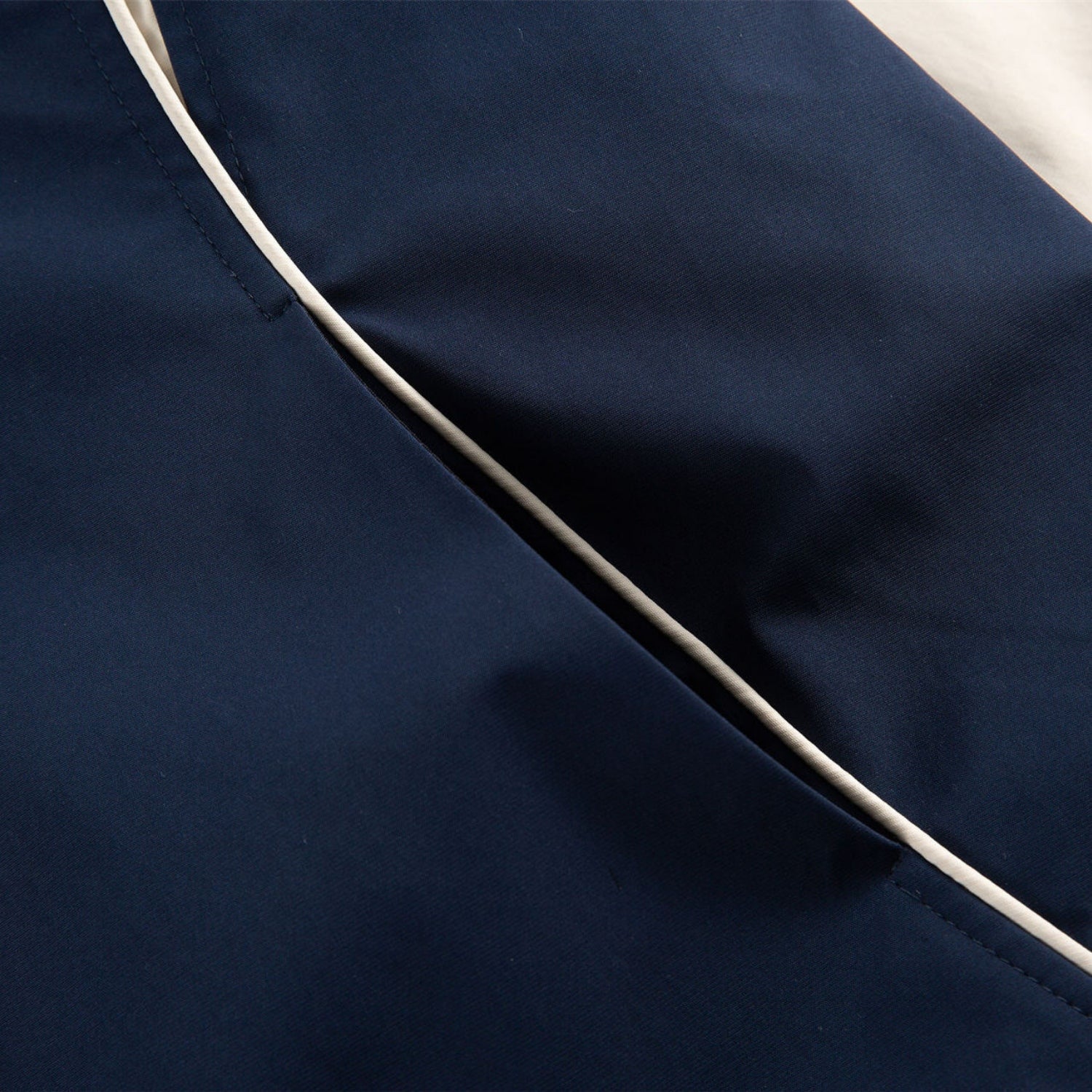 Vintage Striped Stand-Collar Track Jacket