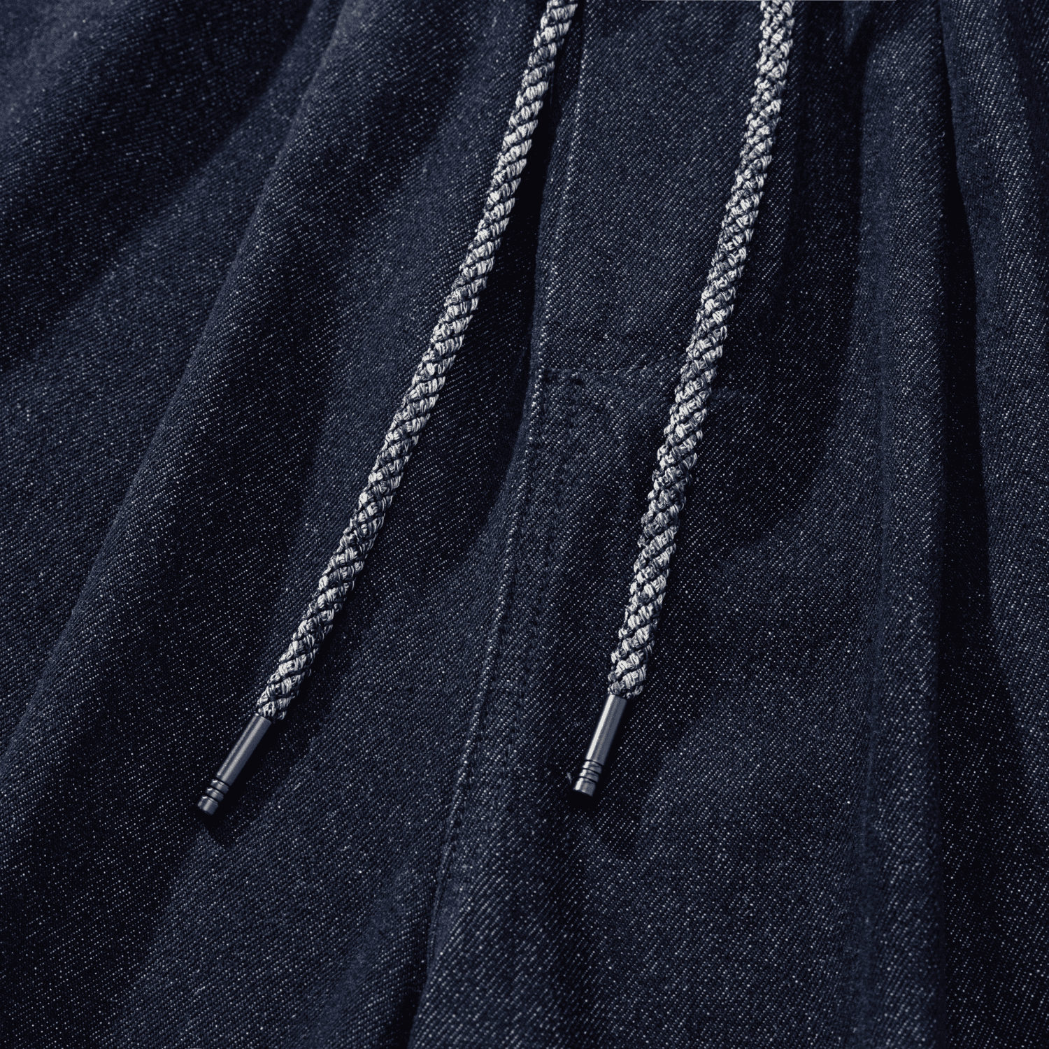 Pleated Hem Jeans