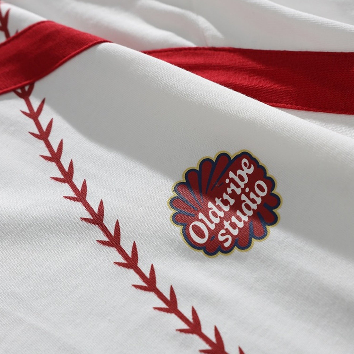 T-shirt in cotone "Baseball" a blocchi di colore