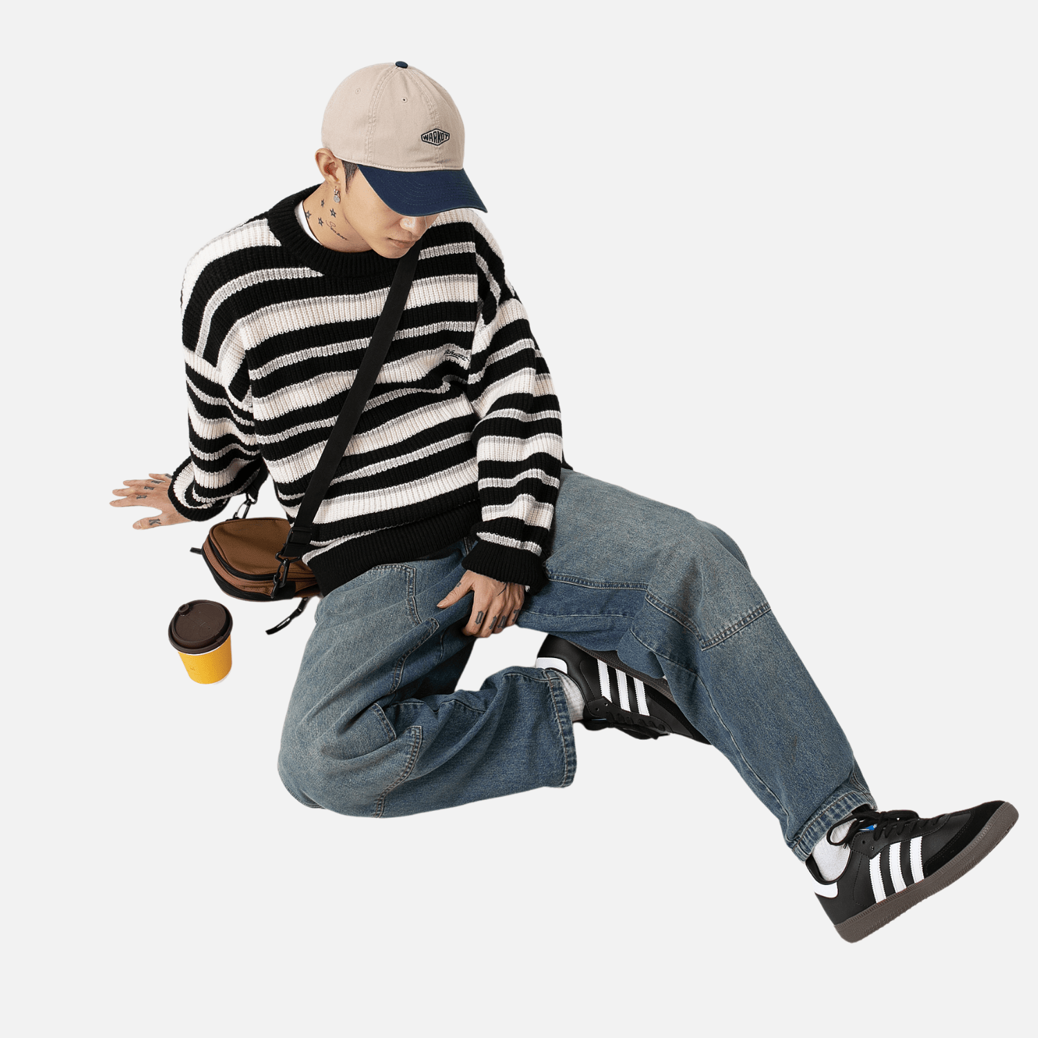 Striped Heavy Knit Sweater