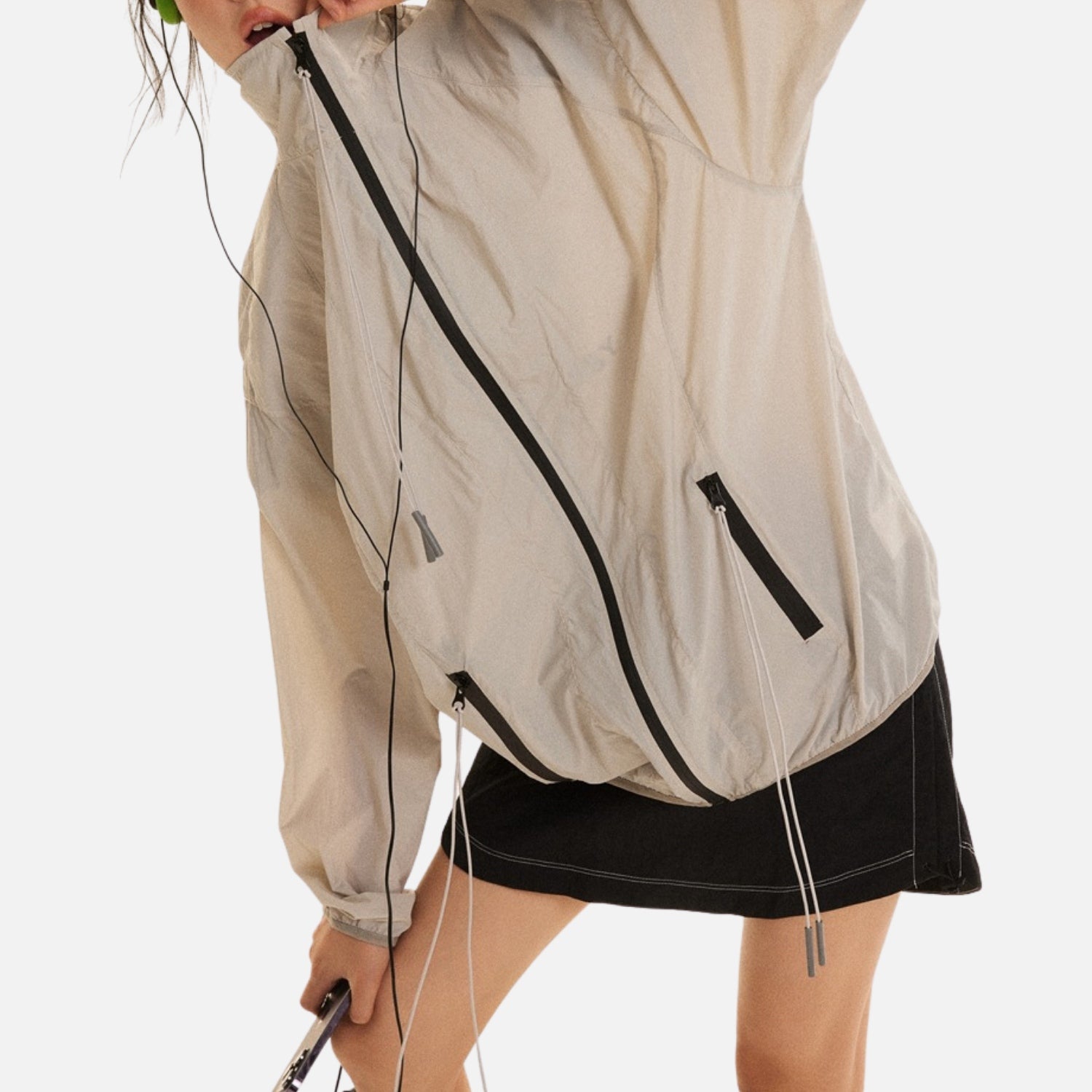 Vintage Athletic Stand-Collar Jacket