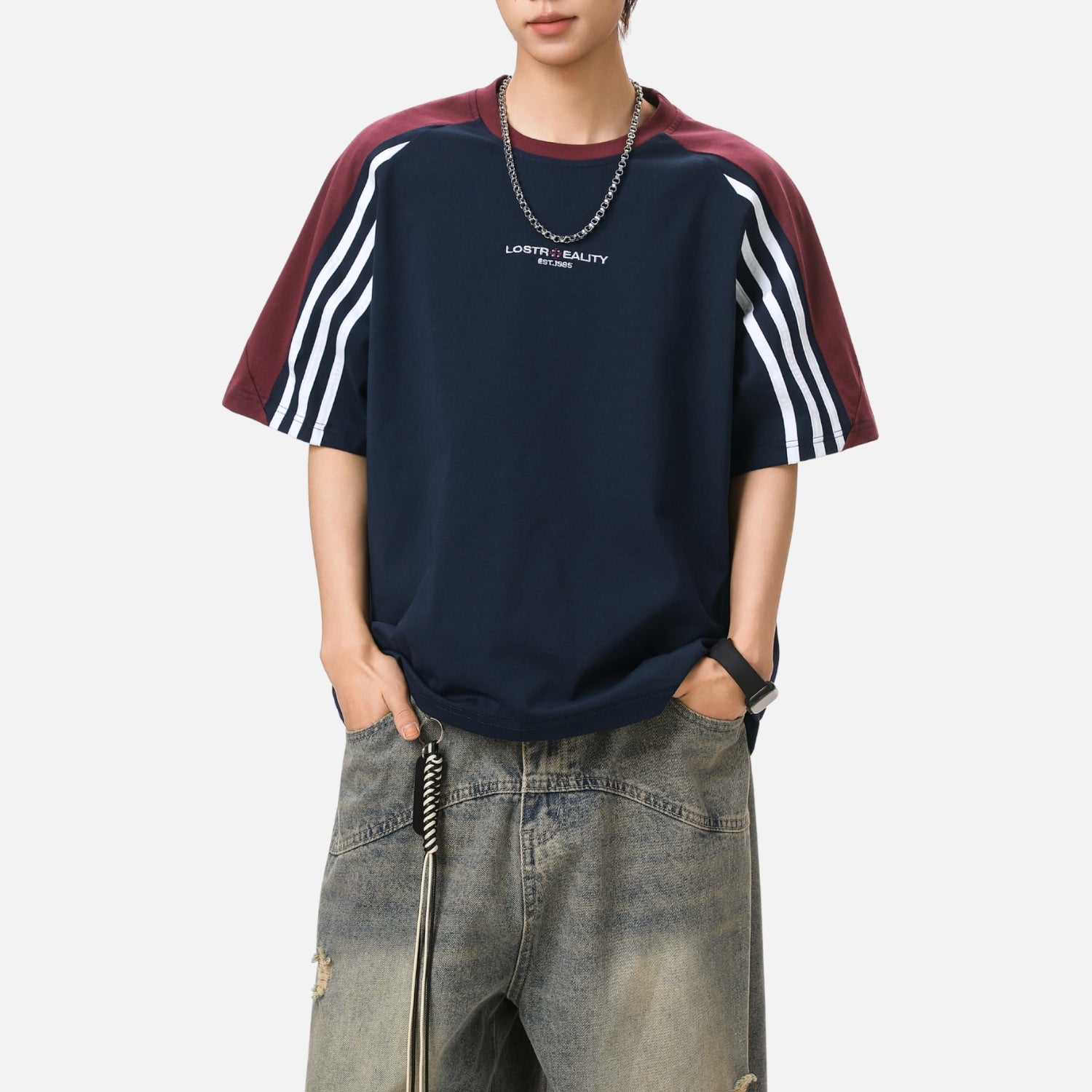 Vintage Raglan Graphic Cotton Tee