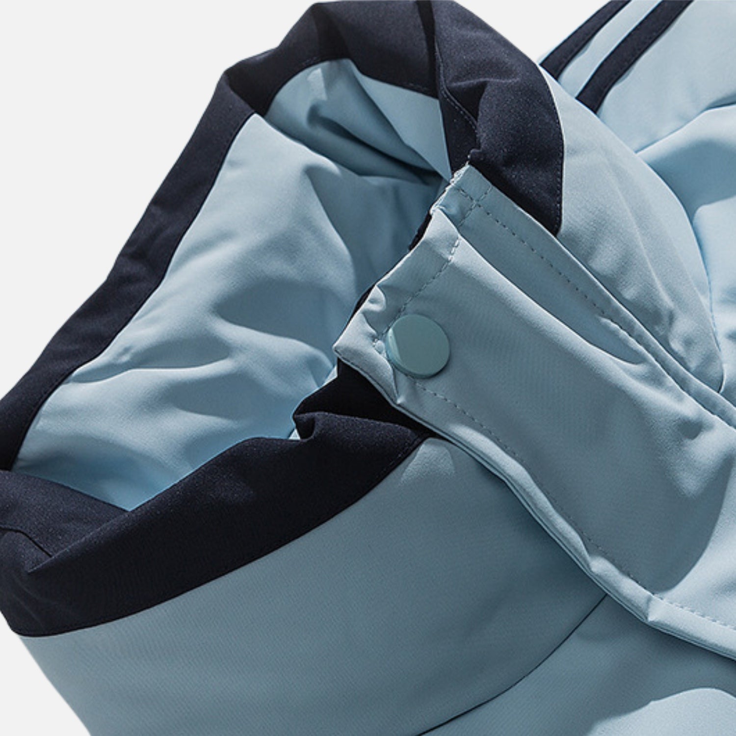 Chaqueta acolchada con mangas a rayas