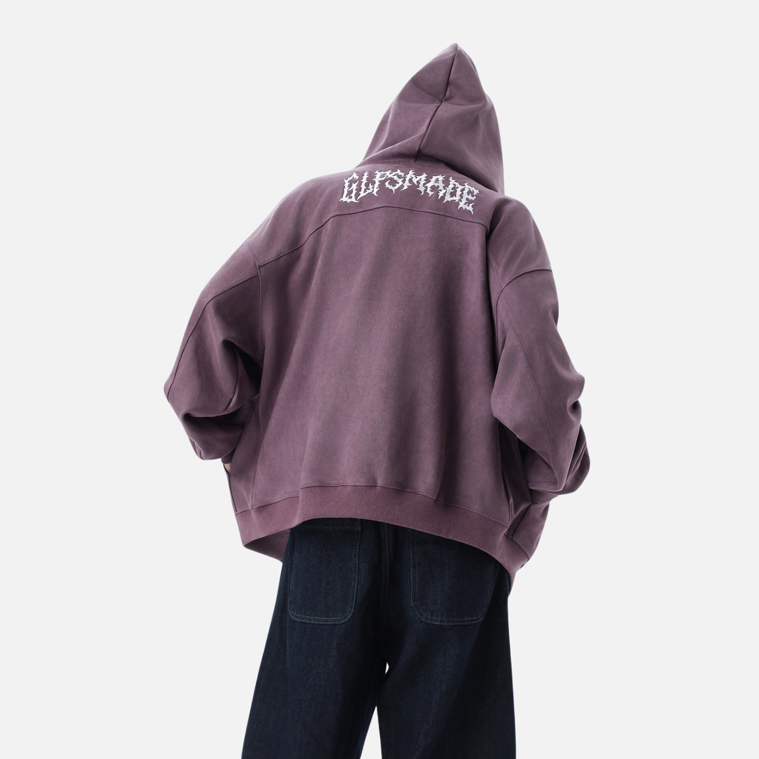 Retro Suede Hoodie Jacket