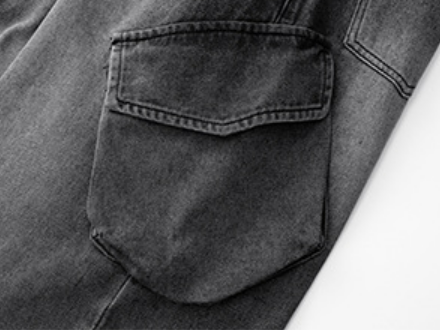 Washed Vintage Denim Pants