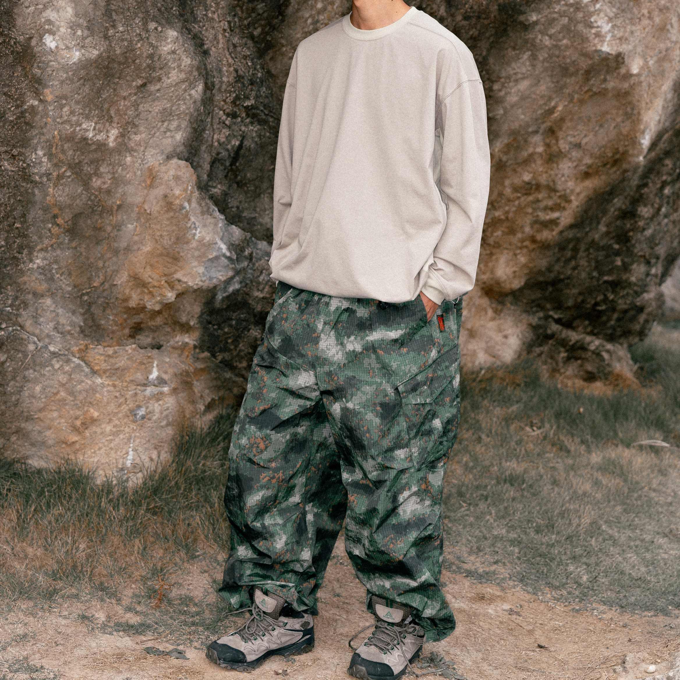 Patchwork Drawstring Long-Sleeve Tee