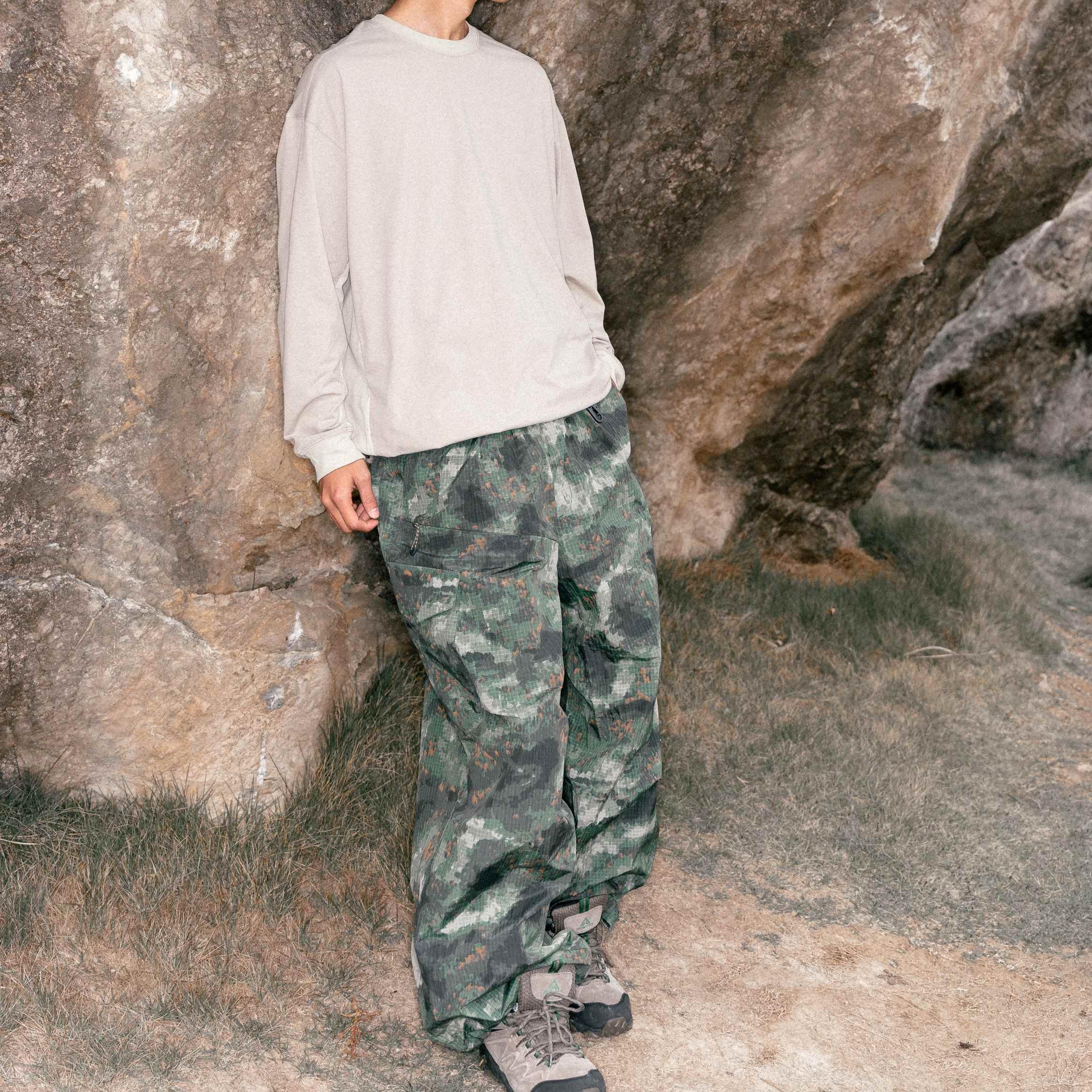 Patchwork Drawstring Long-Sleeve Tee
