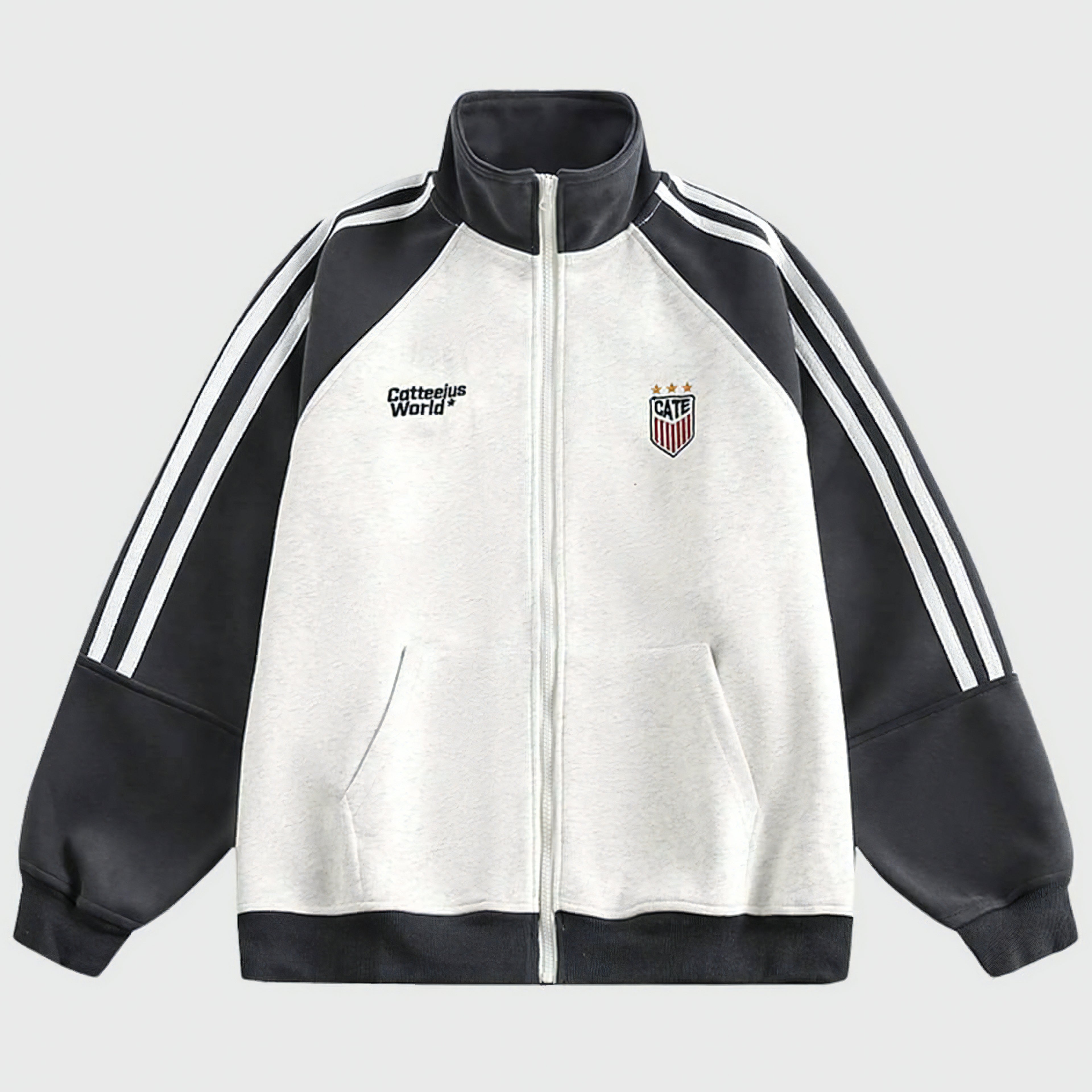 Chaqueta deportiva con cuello alto