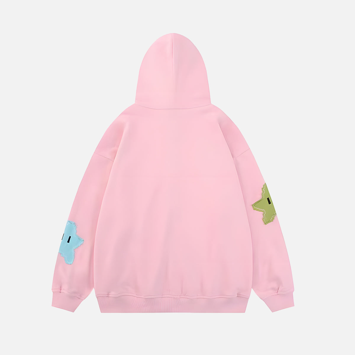 Kapuzenpullover mit Sternenmuster und Reißverschluss