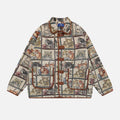 Vintage Cat Embroidered Bomber Jackets