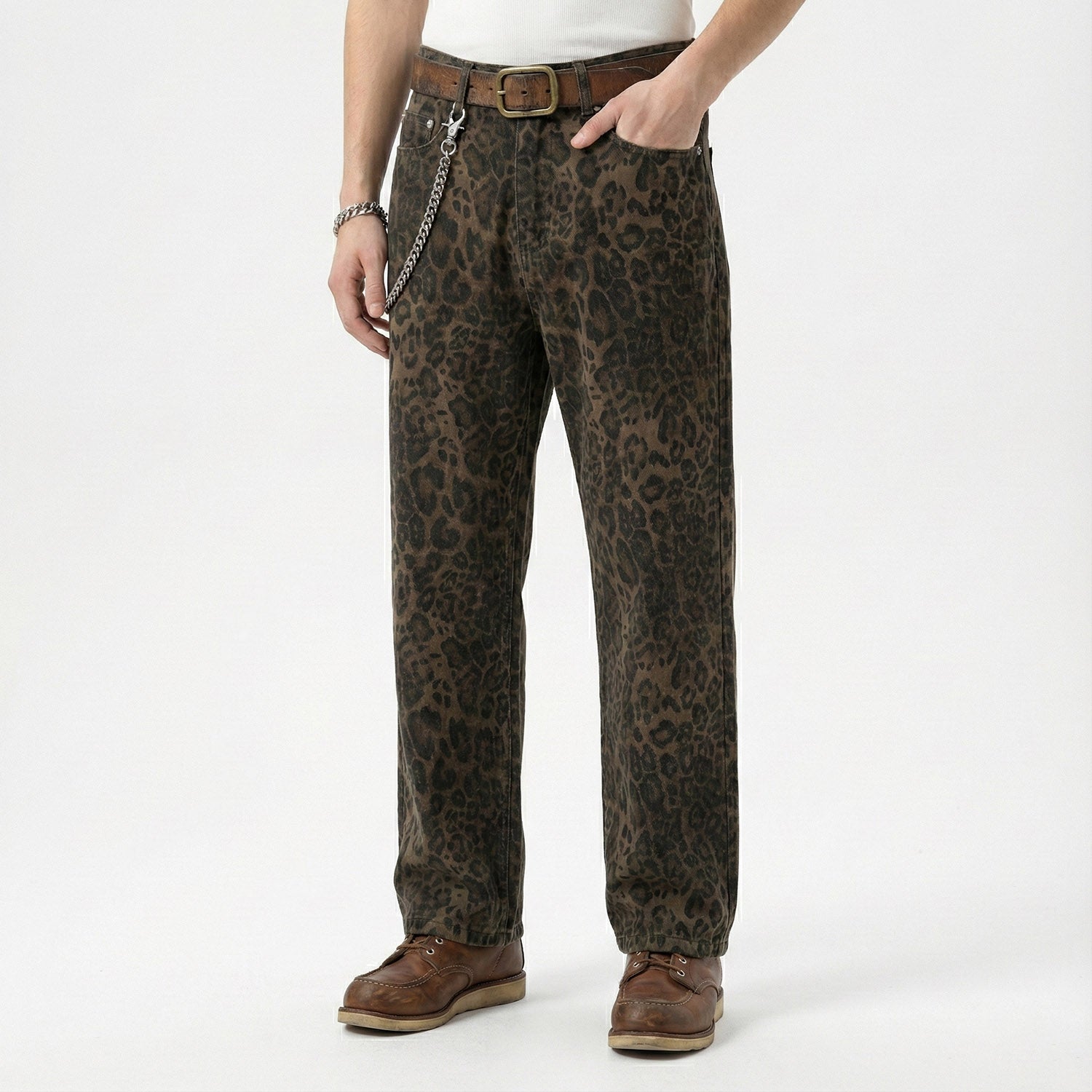 Vintage Leopard Jeans