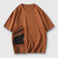 T-shirt Décontracté avec Poche Créative