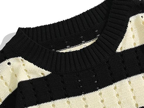 Striped Knit T-Shirt