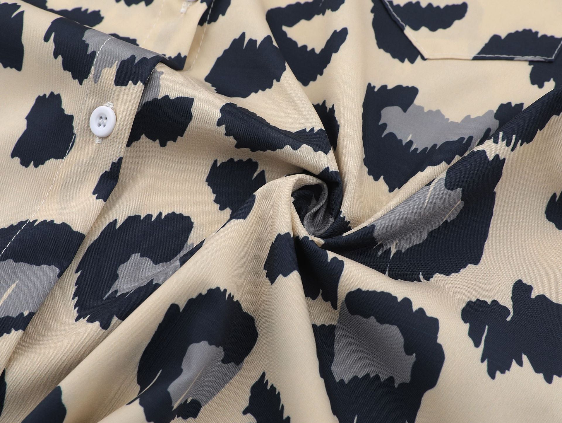 All-Over Leopard Print Shirt