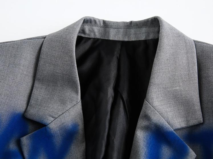 Graffiti-Inspired Vintage Blazer