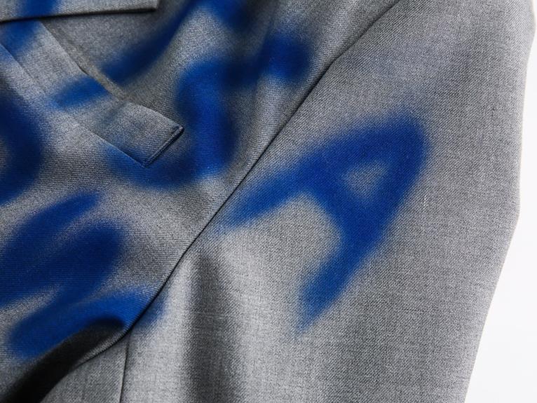 Graffiti-Inspired Vintage Blazer