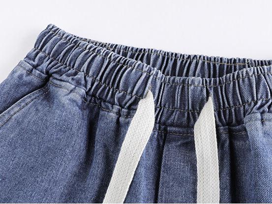 Gradient Denim Shorts
