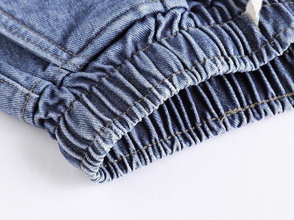 Gradient Denim Shorts