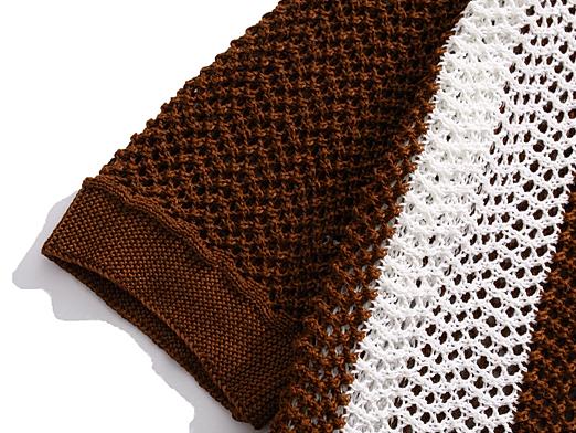 Vintage Patchwork Knit Polo