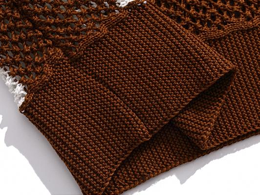 Vintage Patchwork Knit Polo