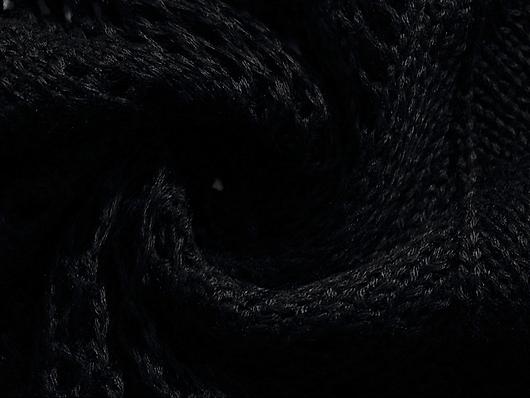 Hollow-Out Zip-Up Knit Polo