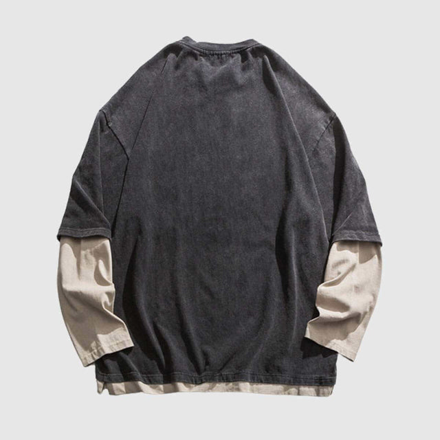 Sudadera con efecto capas
