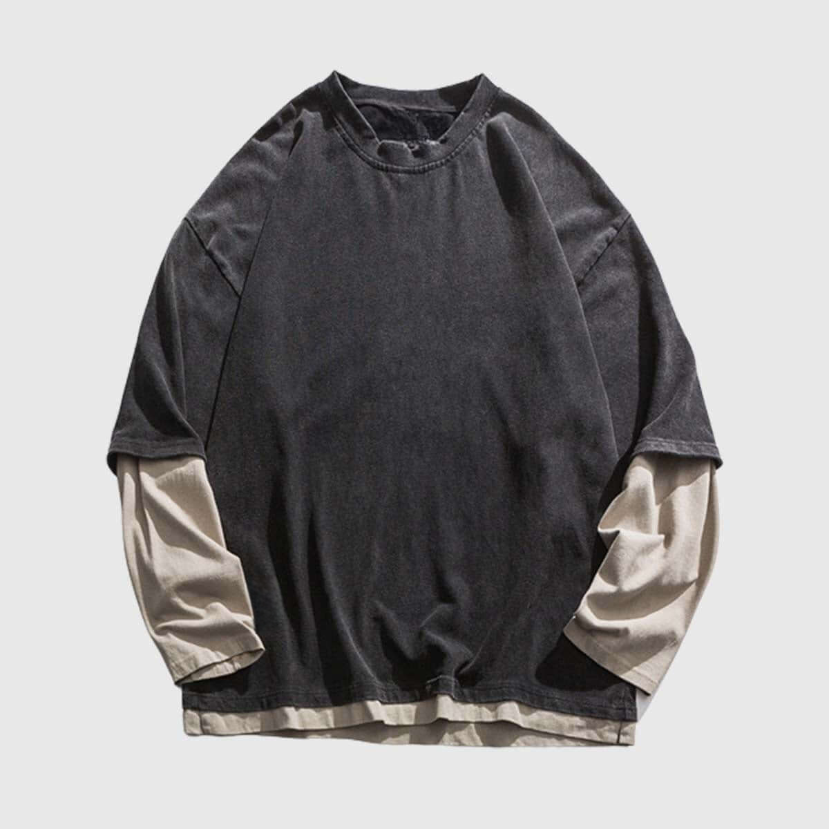 Sudadera estilo escalonado
