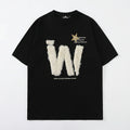 T-shirt con ricamo di lettere 3D