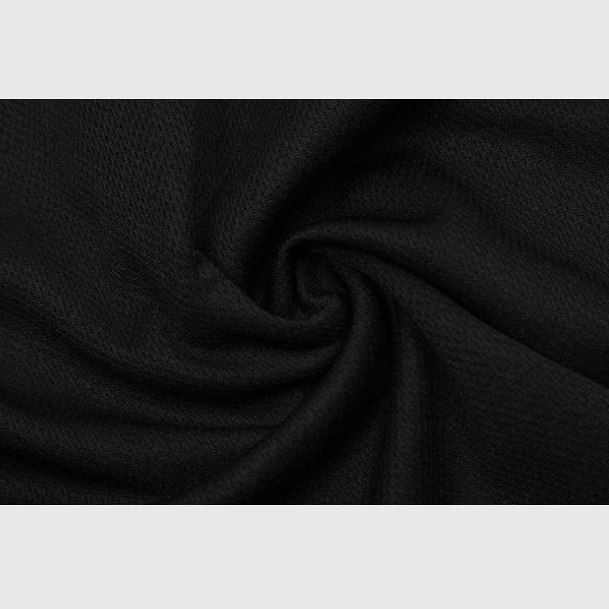 Detail view -6  of the unisex's number V-neck jersey in black