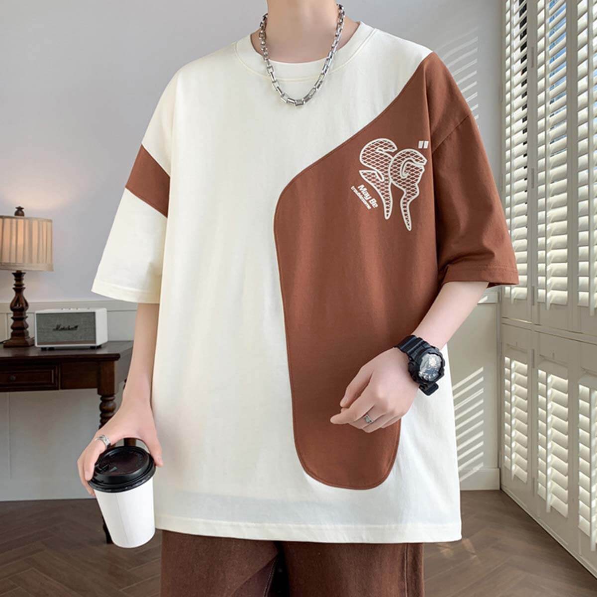 Camiseta de bloque de verano