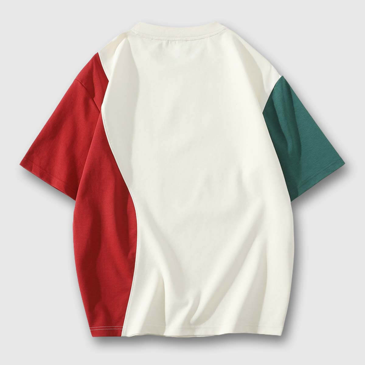 Camiseta de bloques de colores de moda