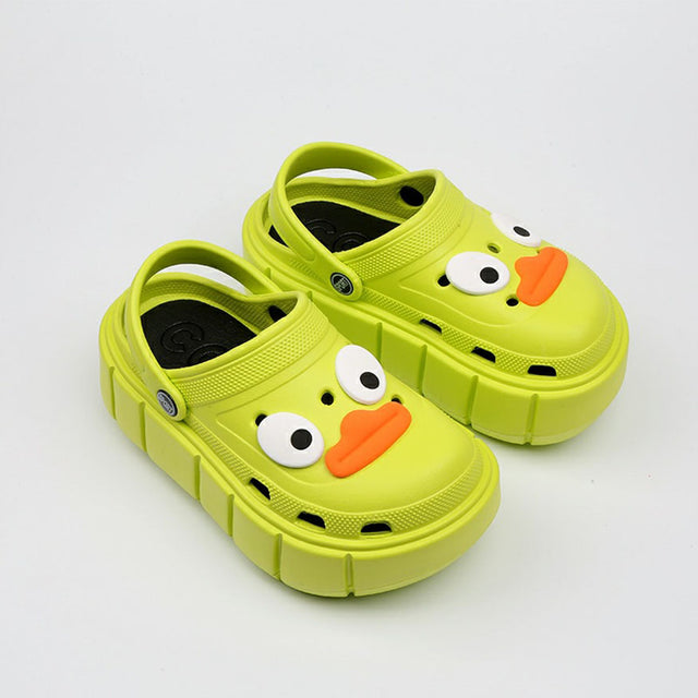 Lustige große Augen DIY Garten Clog mit dicken Sohlen