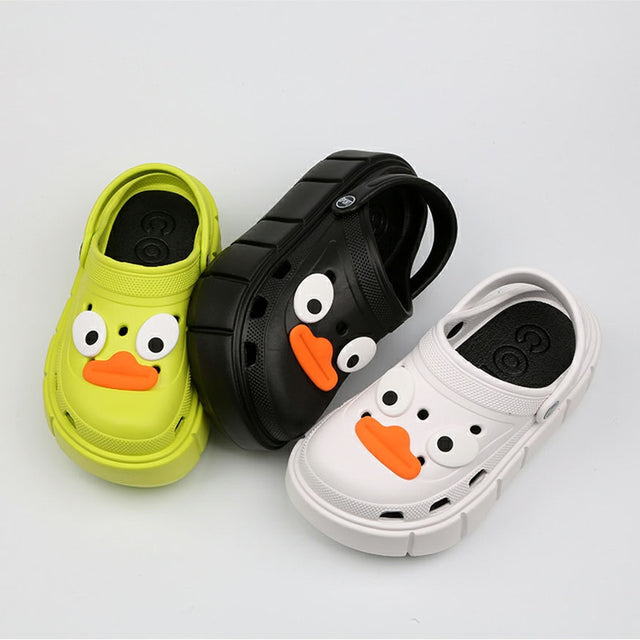 Lustige große Augen DIY Garten Clog mit dicken Sohlen