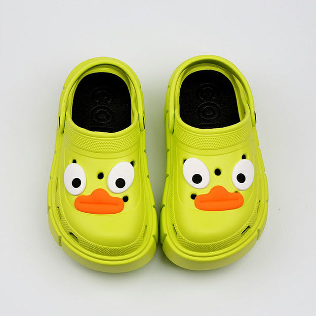 Lustige große Augen DIY Garten Clog mit dicken Sohlen