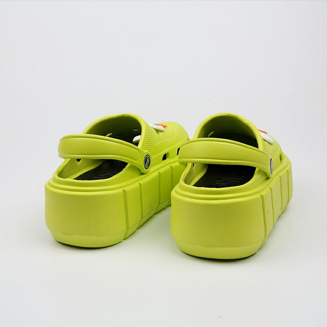 Lustige große Augen DIY Garten Clog mit dicken Sohlen