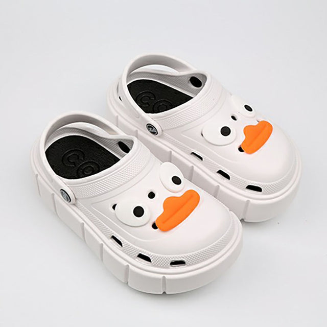 Lustige große Augen DIY Garten Clog mit dicken Sohlen
