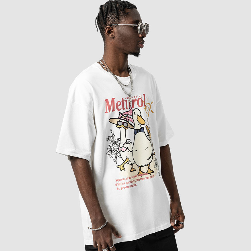 Patrón de ganso de vacaciones Print Tee