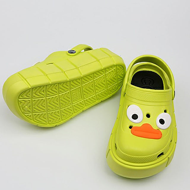 Lustige große Augen DIY Garten Clog mit dicken Sohlen