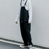 Multi-Pocket Bib Overalls