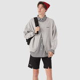 Gefälschtes Zwei-Karo-Sweatshirt mit Kragen
