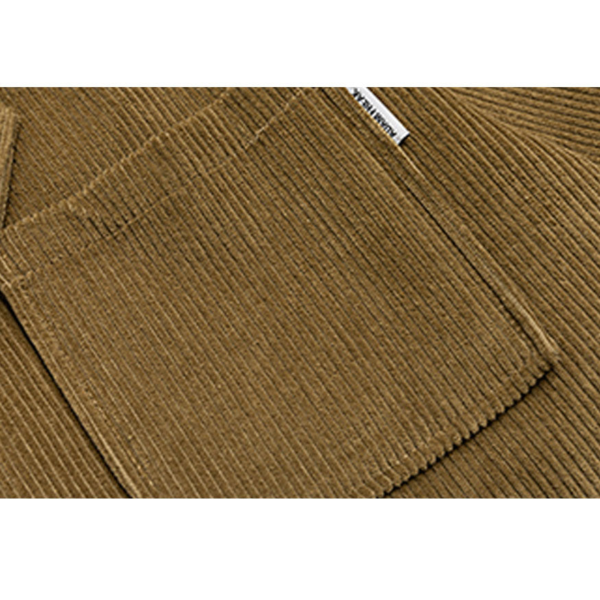 Blazer de pana de manga rugosa