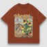 Vintages Sonnenblumen-Ölgemälde-Druck-T-Stück