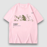 T-Shirt mit Cartoon-Nudel-Print