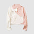 Heart Hollow Out Lapel Knit Crop Top