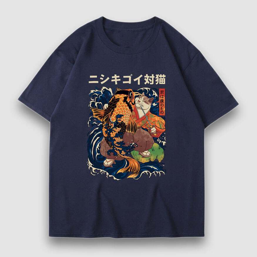 T-Shirt mit Cartoon-Nudel-Print