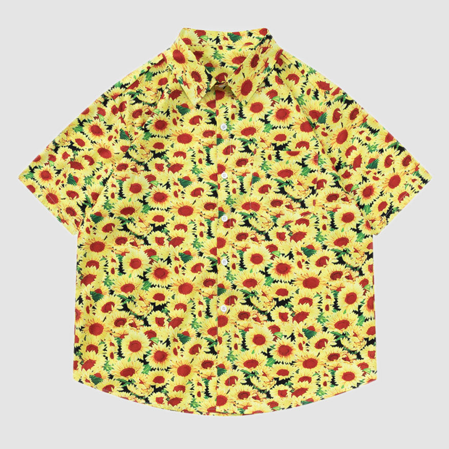 Vintage Sonnenblumen Sommershirt