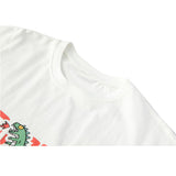 T-Shirt mit feuerspeiendem Dinosaurier-Print