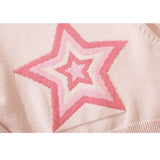 Kurzer Pullover aus Jacquard mit Pentagramm